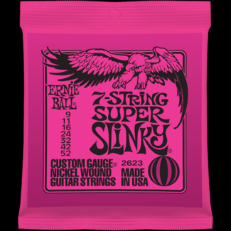 Struny Ernie Ball 7-string Super Slinky  Nickel Wound 9-52 (2623)