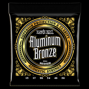 Struny Ernie Ball Aluminium Bronze Medium Light 13-56 (2564)