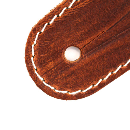 Pasek do gitary skórzany RICHTER Raw II Contour Wrinkle Tan