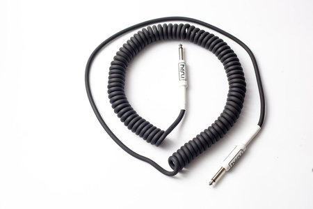Przewód gitarowy prosty HESU Coil Black 4,57m