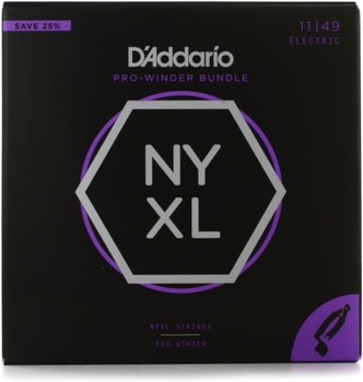 Struny D'Addario NYXL1149 Electric 11-49 + korbka z cążkami DP0002