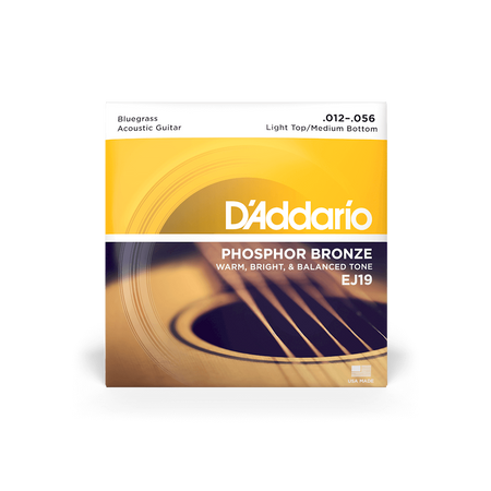 Struny D'Addario EJ19 Phosphor Bronze, Bluegrass, 12-56