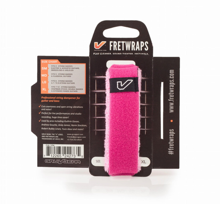 Opaska tłumiąca Gruv Gear Fretwraps Large różowa