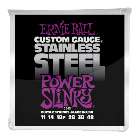 Struny Ernie Ball Power Slinky Stainless Steel Wound 11-48 (2245)