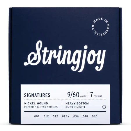 Struny do gitary elektrycznej Stringjoy SIGNATURES 7-string 9-60 (HVY97)