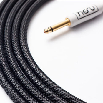 Przewód gitarowy prosty HESU Black Connect 4,57m