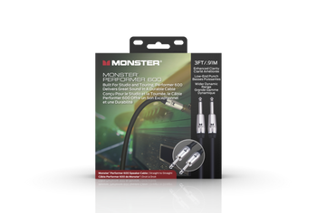 MONSTER CABLE kabel głośnikowy PERFORMER 600 0.9m jack 1/4 prosty - jack 1/4 prosty