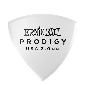 Kostka gitarowa Ernie Ball Prodigy Shield 2.00mm biała