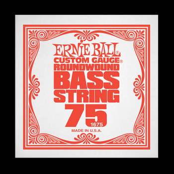 Struna .075 do gitary basowej Ernie Ball Bass Roundwound 1675
