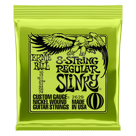 Struny Ernie Ball 8-String Slinky Nickel Wound 10-74 (2629)