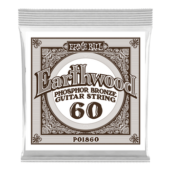 Struna pojedyncza do gitary akustycznej Ernie Ball Phosphor Bronze .060 1860