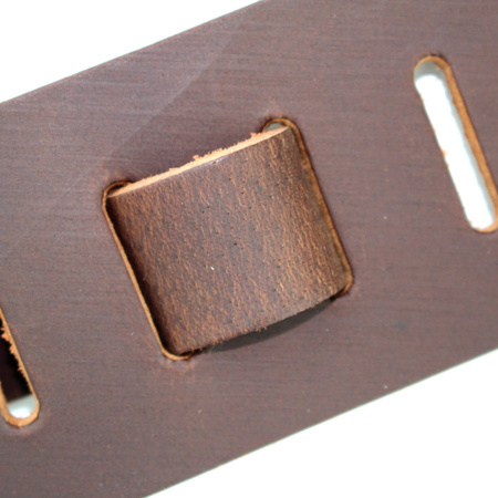 Pasek do gitary skórzany RICHTER Raw II Punch Brown