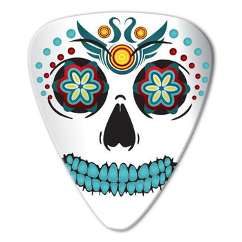 Kostka gitarowa Grover Allman Skull White .80mm