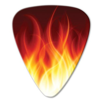 Kostka gitarowa Grover Allman Realistic Flame .80mm