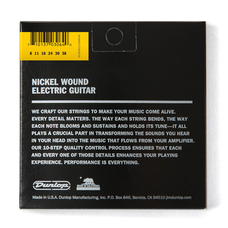 Struny Dunlop Electric Light Nickel Wound 8-38