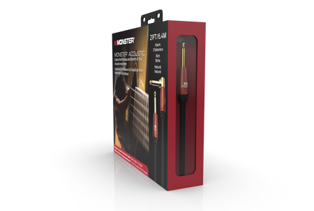 Kabel gitarowy Monster Cable Prolink ACOUSTIC 6,4m kątowy