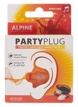 Zatyczki do uszu Alpine PartyPlug transparentne