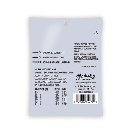 Struny Martin Retro Monel LJ's Choice 13-56 MLJ13