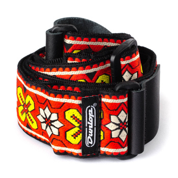 Pasek do gitary żakardowy Dunlop Avalon Red D67-03RD