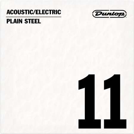 Struna pojedyncza Dunlop Electric/Acoustic Plain Steel .011 (DPS11)