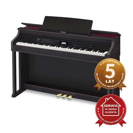 Pianino cyfrowe CASIO AP-650 czarne (5 lat gwarancji)