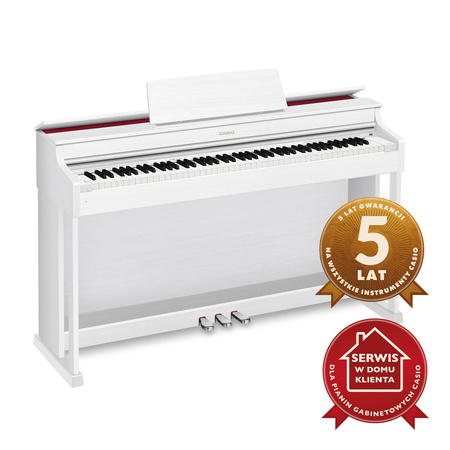 Pianino cyfrowe CASIO AP-470 białe (5 lat gwarancji)