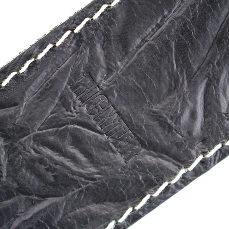 Pasek do gitary skórzany RICHTER Raw II Contour Wrinkle Black