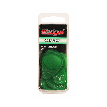 12 x kostka gitarowa profilowana transparentna z gripem Wedgie Clear XT 0.60mm