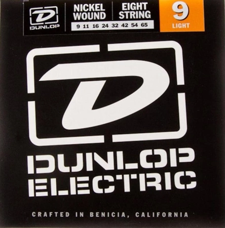 Struny Dunlop Electric 8-string Nickel Wound 9-65 (DEN0965)