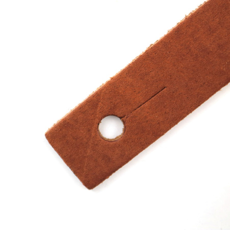 Pasek do gitary skórzany RICHTER Raw II Contour Waxy Suede Brown