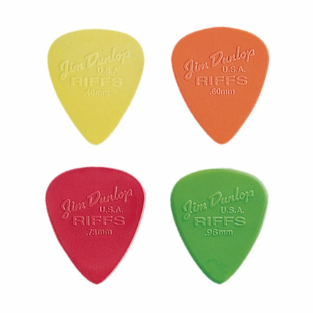 Kostka gitarowa fluorescencyjna Dunlop Riffs .046