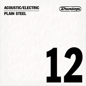 Struna pojedyncza Dunlop Electric/Acoustic Plain Steel .012 (DPS12)