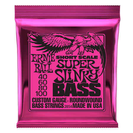 Struny Ernie Ball Short Scale Slinky Bass Nickel Wound 40-100 (2854)