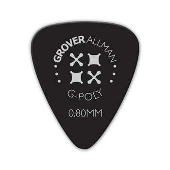 Kostka gitarowa Grover Allman G-Poly  Black  0.80mm