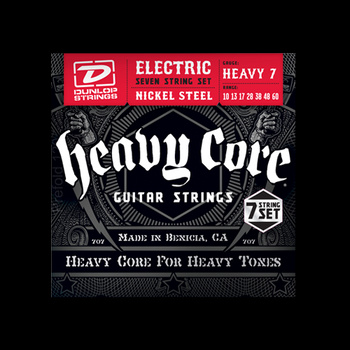 Struny Dunlop Heavy Core Nickel Wound Heavy 7 10-60 DHCN1060-7