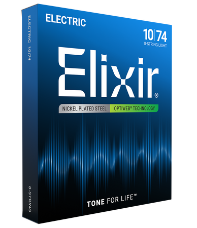 Struny Elixir OptiWeb 10-74 8-String Light (19062)