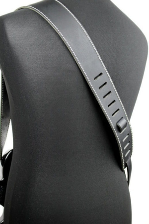 Pasek do gitary skórzany RICHTER Raw II Contour Torro Black