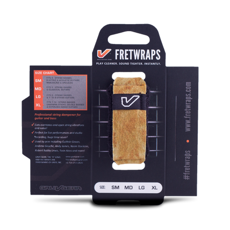 Opaska tłumiąca Gruv Gear Fretwraps Small w kolorze drewna