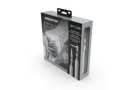 Kabel gitarowy spiralny Monster Cable Prolink CLASSIC 3,6m kątowy