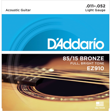 Struny D'Addario EZ910 Great American Bronze Extra Light 11-52
