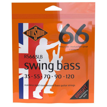 Struny Rotosound Swing Bass Stainless Steel 5-strings 35-120 (RS665LB)