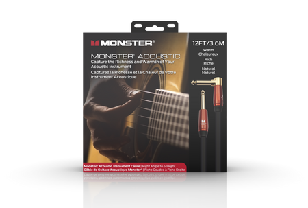 Kabel gitarowy Monster Cable Prolink ACOUSTIC 3,6m kątowy