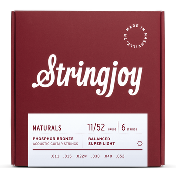 Struny do gitary akustycznej Stringjoy NATURALS Phosphor Bronze 11-52 (NB1152)