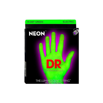 Struny DR Neon™ Hi-Def Green Electric K3 Coating 11-60 7-string (NGE7-11)