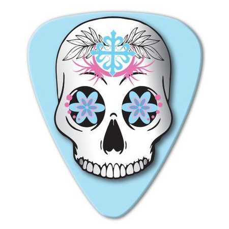 Kostka gitarowa Grover Allman Skull Aquamarine .80mm