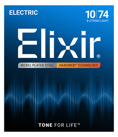 Struny Elixir NanoWeb 10-74 8-String Light (12062)