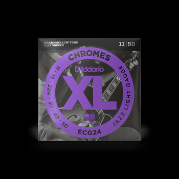 Struny D'Addario Chromes Jazz Light 11-50 ECG24