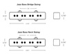 Przystawki Lindy Fralin Jazz Bass Set (6610)
