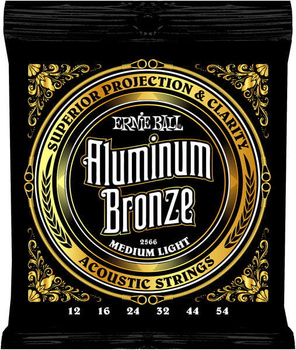 Struny Ernie Ball Aluminium Bronze Medium Light 12-54 (2566)