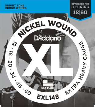 Struny D'Addario EXL148 Nickel Wound Extra Heavy 12-60